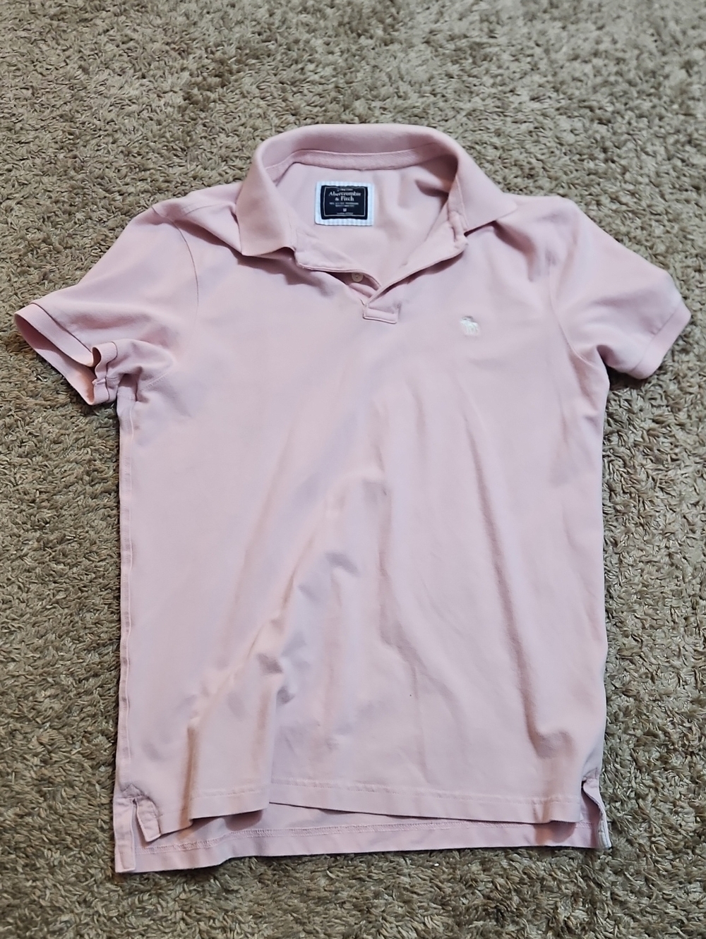 Abercrombie & Fitch - Men's Polo Shirt - Light Pink